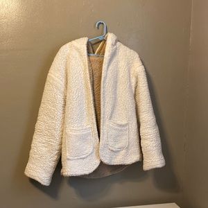 Reversible teddy bear jacket